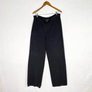 St. John Knit Straight Leg Pant Charcoal Gray Charcoal Size 12 Stretch